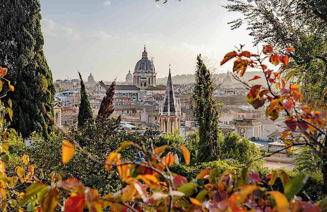 View from Pincio Hill, Rome.