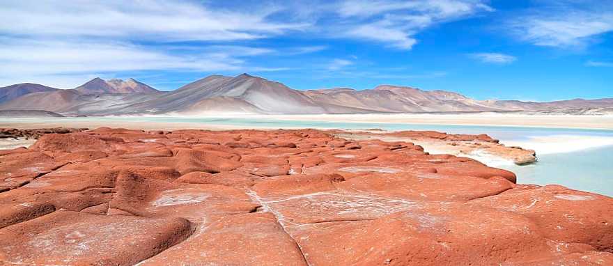 Salt Lake in Atacama Desert, Chile Salt Lake in Atacama Desert, Chile