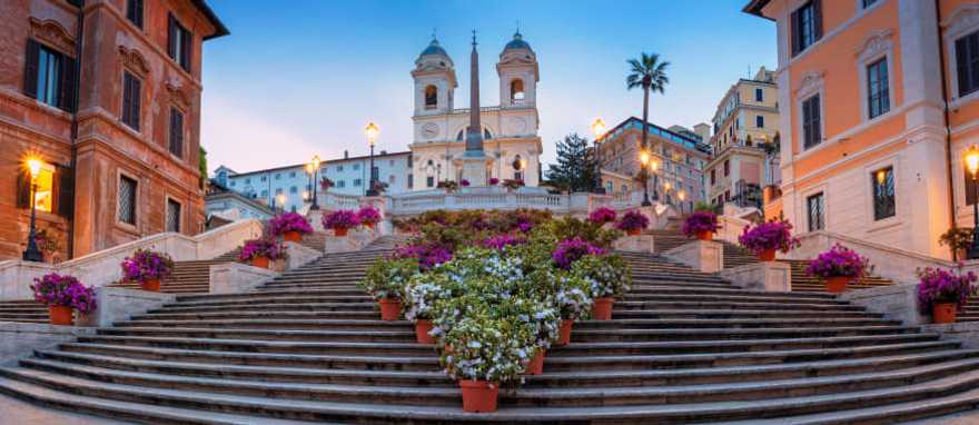 The Spanish Steps in Rome, Italy. The Spanish Steps in Rome, Italy.
