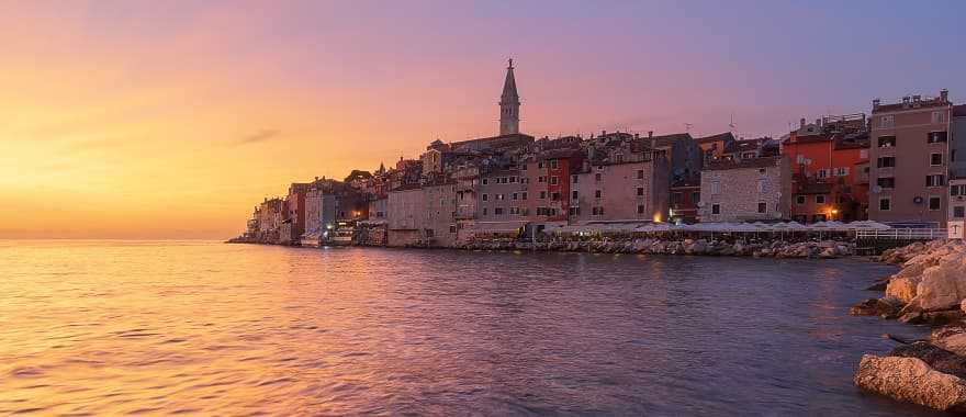 Romantic sunrise in Rovinj, Croatia