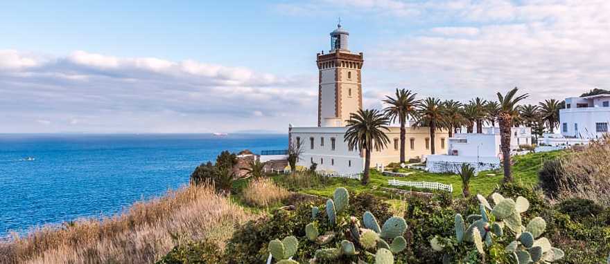 Lighthouse at the Cape Spartel in Tangier, Morocco Lighthouse at the Cape Spartel in Tangier, Morocco