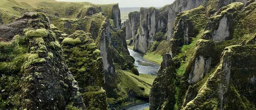 Fjadrargljufur Canyon, Iceland.