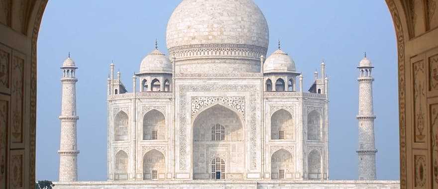 The Taj Mahal in Agra, India