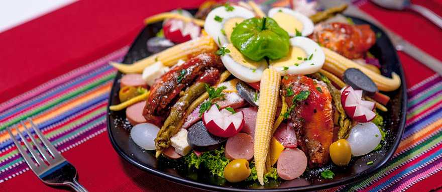 Traditional Guatemalan fiambre dish Traditional Guatemalan fiambre dish