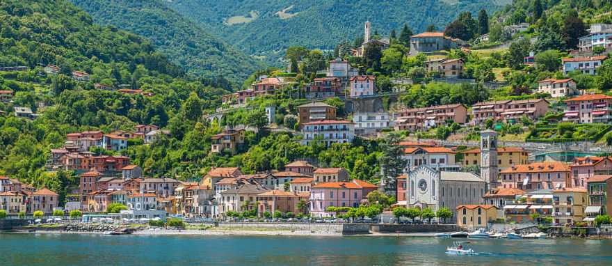 Village on Lake Como in Italy Village on Lake Como in Italy