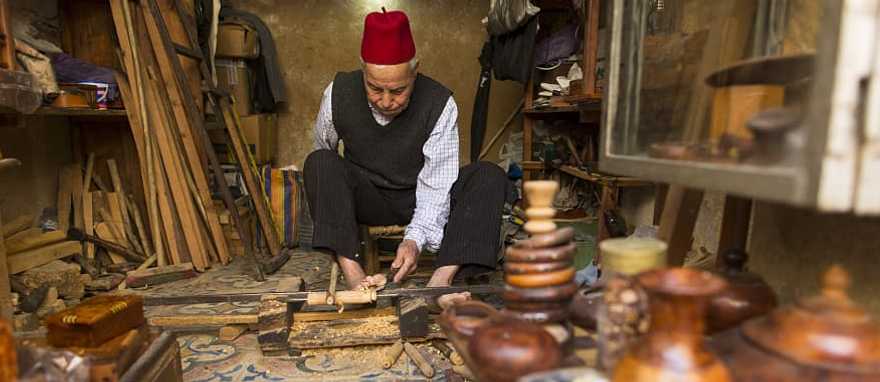 Hand crafted woodwork artisan in Fez, Morocco Hand crafted woodwork artisan in Fez, Morocco