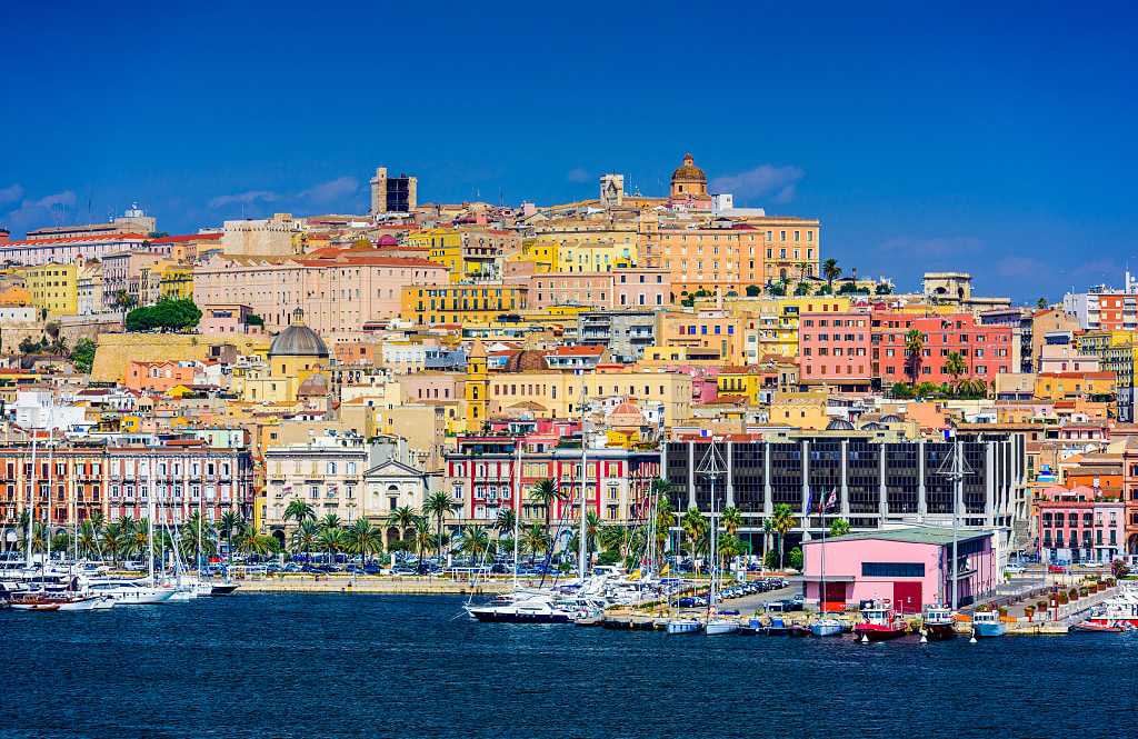 Cagliari on the island of Sardinia