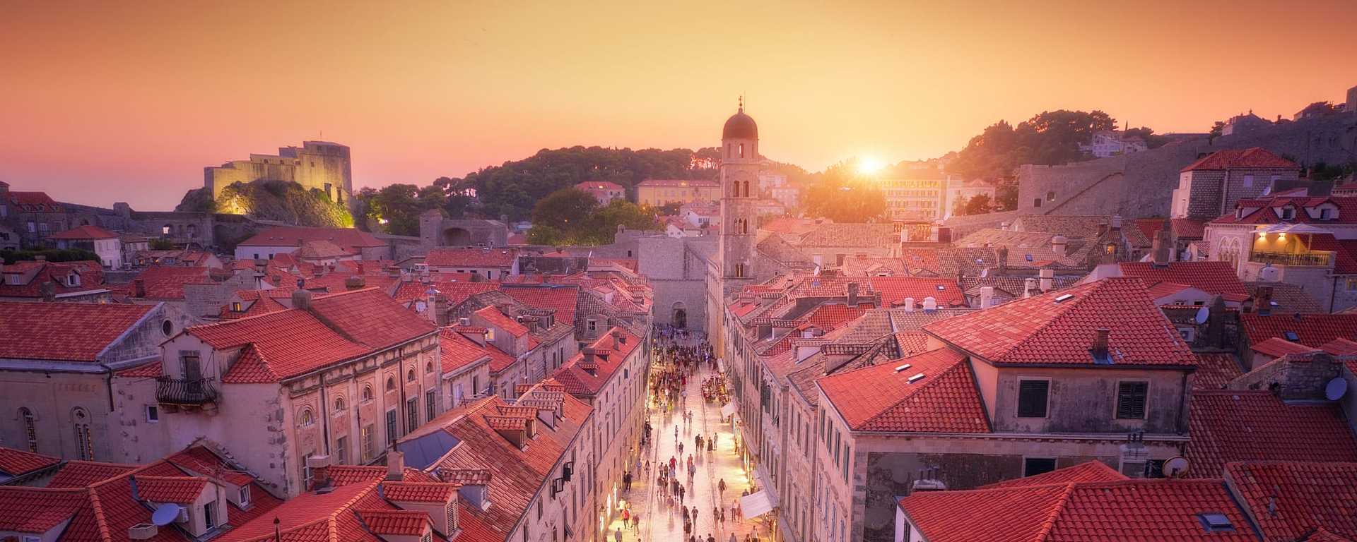 Sunset in Dubrovnik, Croatia