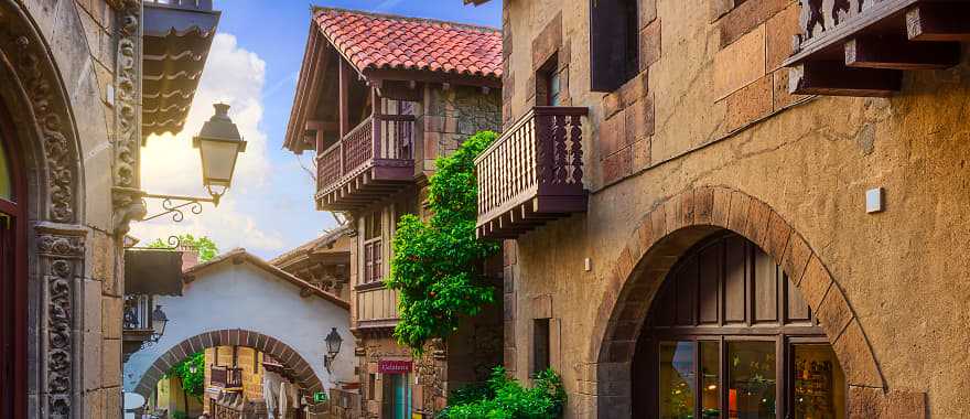 Poble Espanyol in Barcelona, Spain 