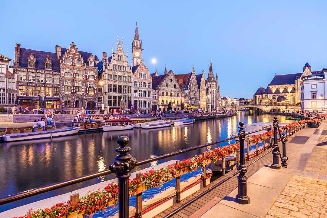 Canal in Ghent, Belgium