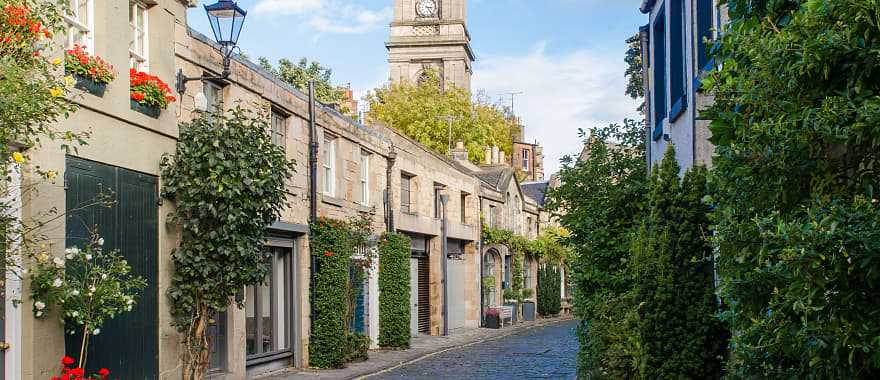 Circus Lane in Edinburgh, Scotland